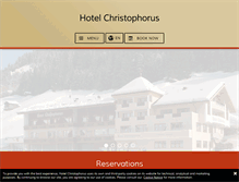 Tablet Screenshot of hotelchristophorus.at